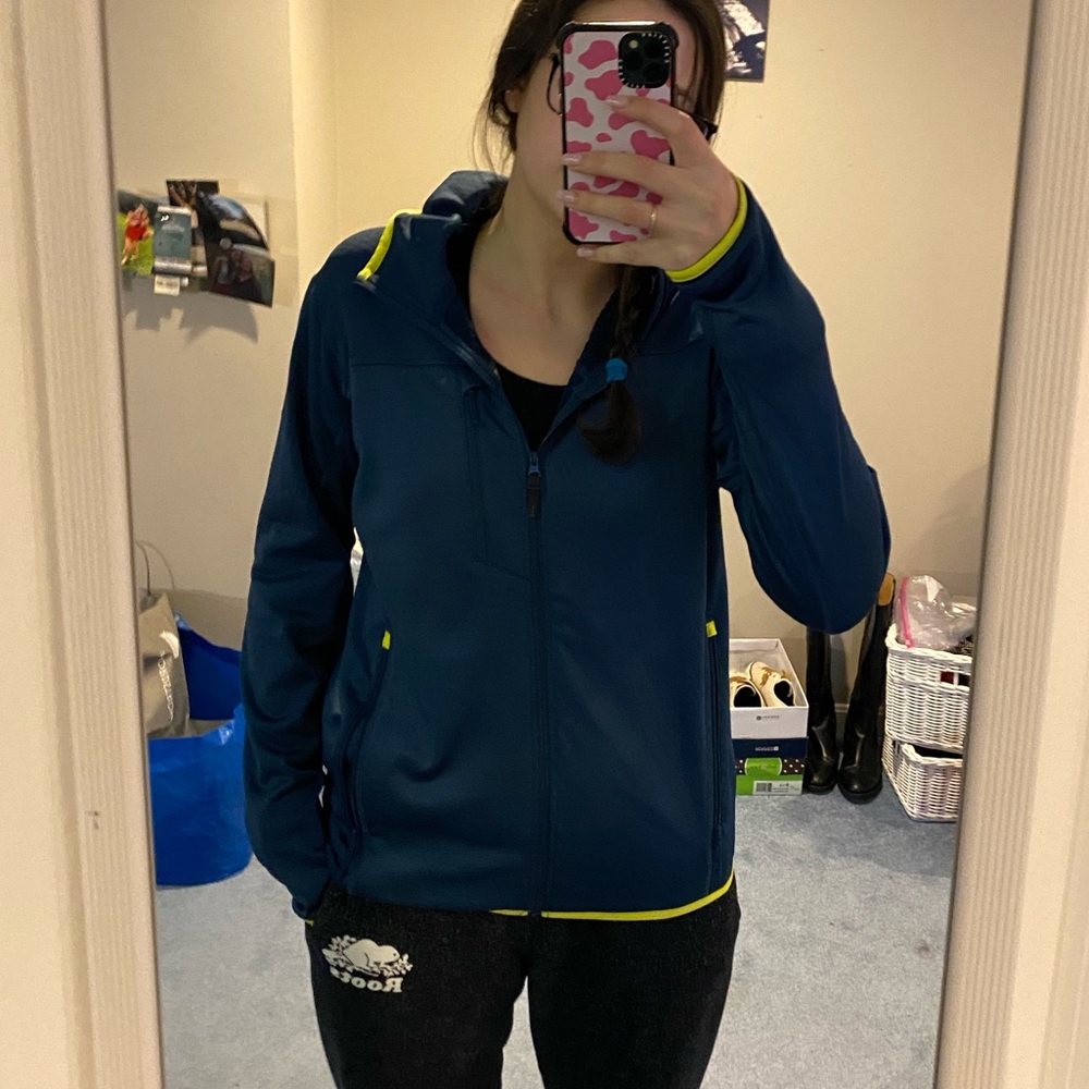 Helly Hansen blue zip up, size small